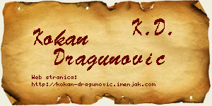 Kokan Dragunović vizit kartica